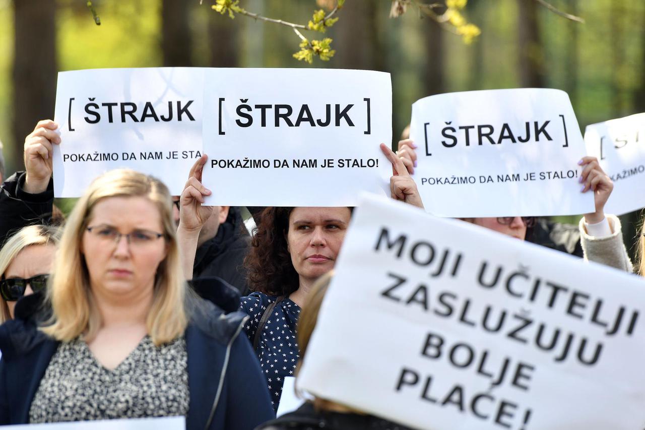 Varaždin: Konferencija za medije Nezavisnih sindikata povodom štrajka u školama na sjeveru Hrvatske