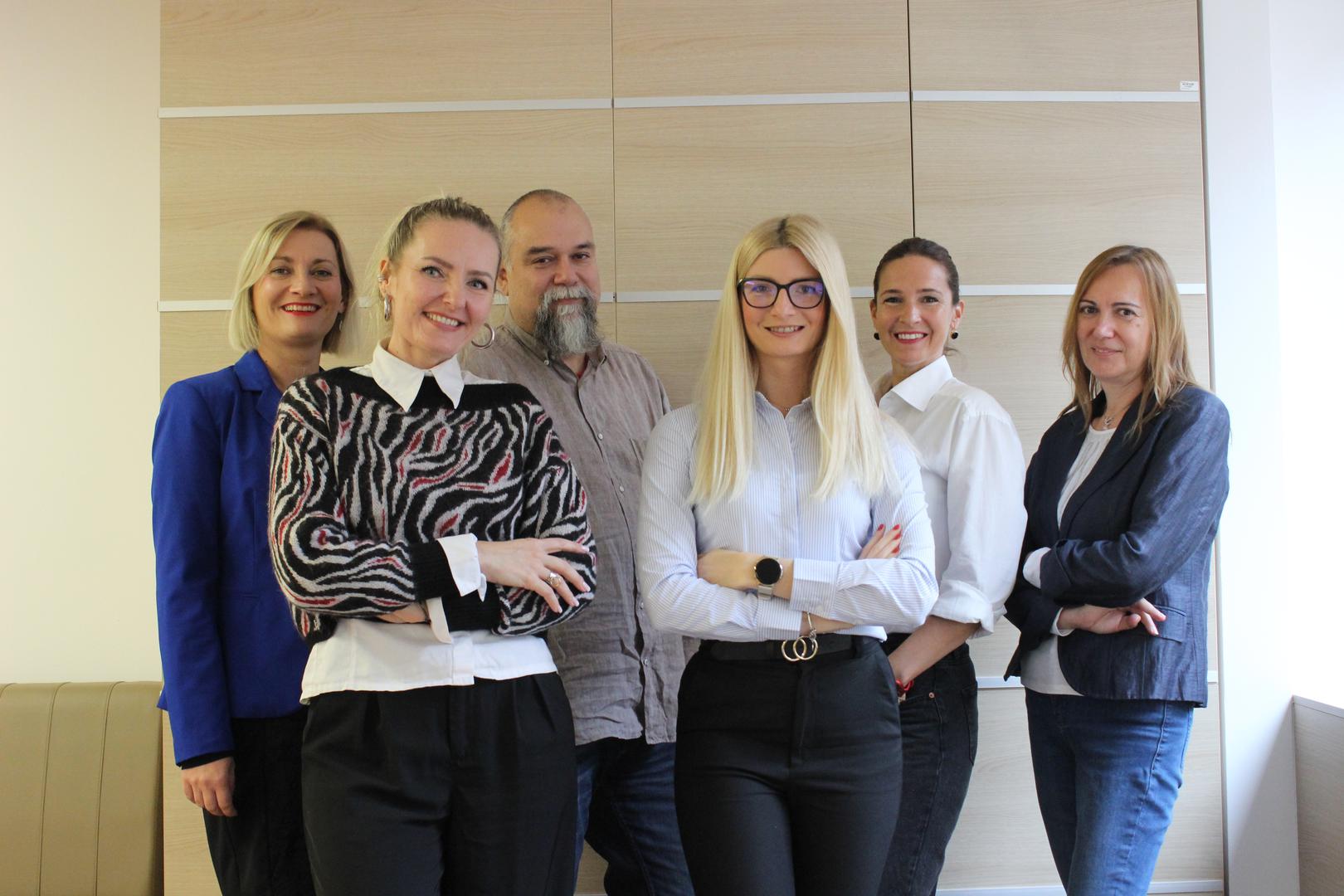 Ured za održivo poslovanje HPB-a (s lijeva na desno): Draženka Paić, Nikolina Kolarić, Hrvoje Dragušica, Tanja Paligorić, Renata Boldin i Ivana Ježić