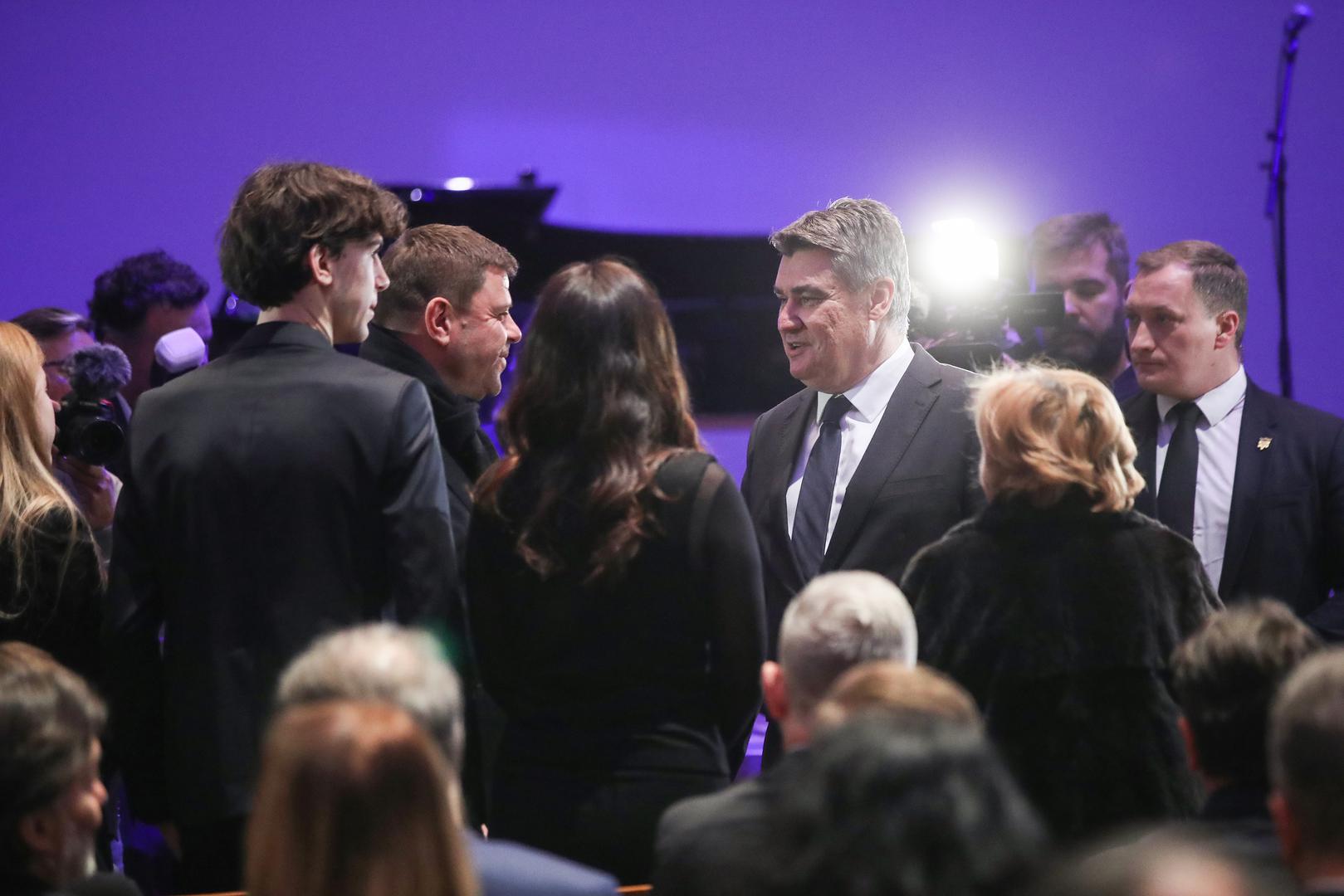 15.02.2023., Zagreb - U KD Vatroslav Lisinski odrzana je komemoracija za Miroslava Ciru Blazevica. Zoran Milanovic Photo: Slavko Midzor/PIXSELL