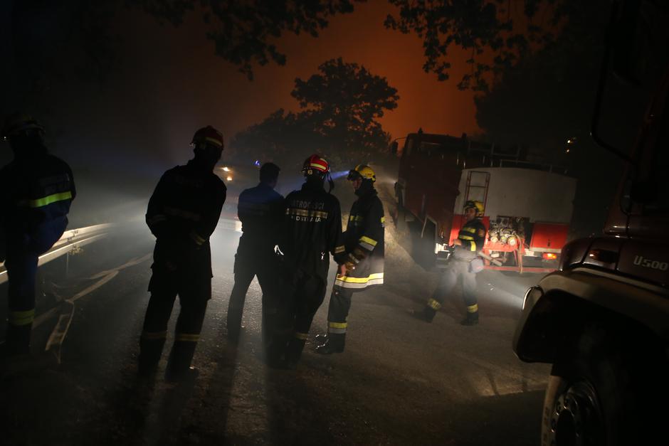 Požar se u Krilu Jesenice potpomognut jugom brzo približio kućama