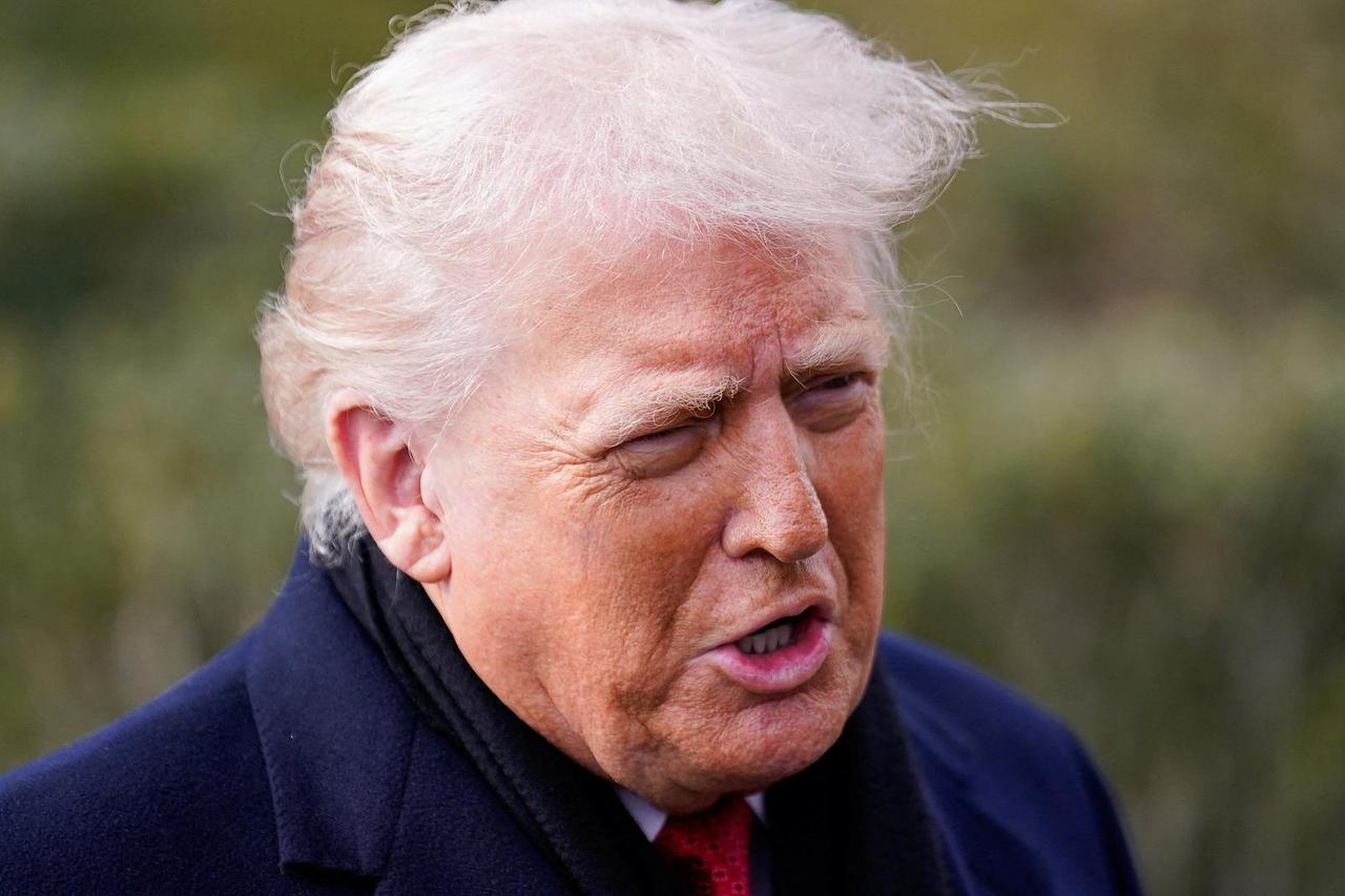 U.S. President Donald Trump departs the White House enroute to Florida