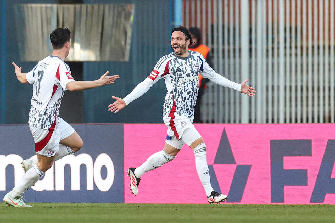Zagreb: Hajduk u nadoknadi golom Krovinovića izjednačio protiv Dinama