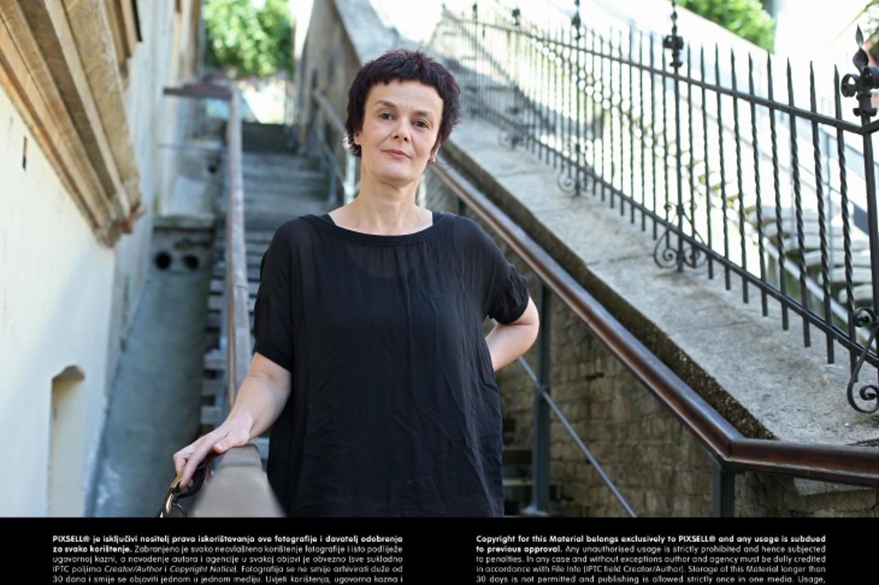 '02.07.2013., Zagreb - Senka Bozic-Vrbancic, doktorica sociokulturne antropologije pored Uspinjace na stepenicama u Tomicevoj ulici.  Photo: Sanjin Strukic/PIXSELL'