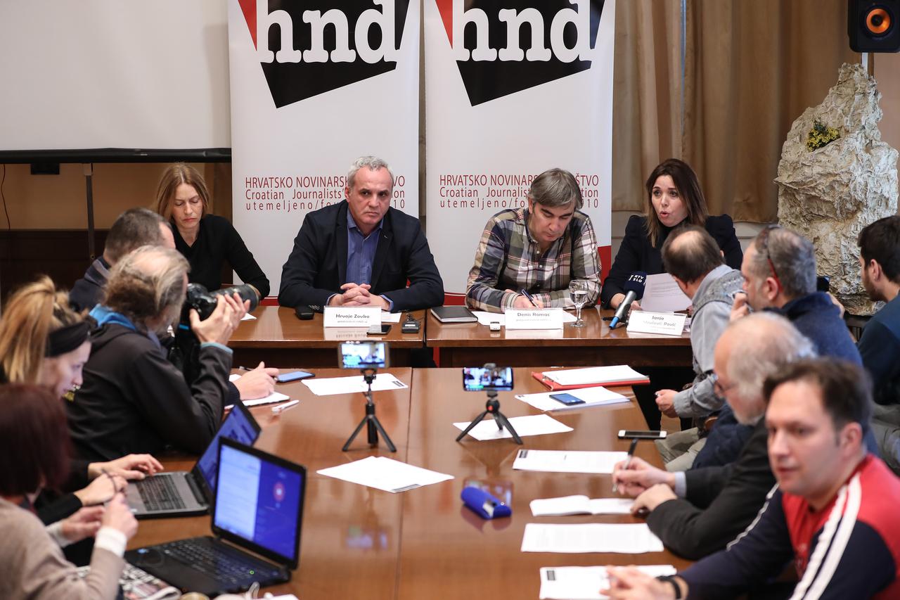 Konferencija za medije o slučaju tužbe HND-a od strane HRT-a