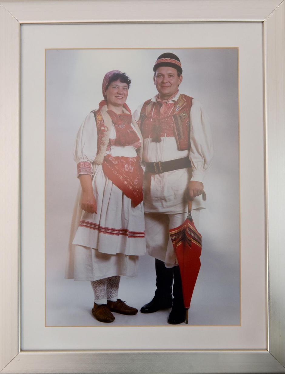 Zagreb. Josip Šeget sa svojom suprugom