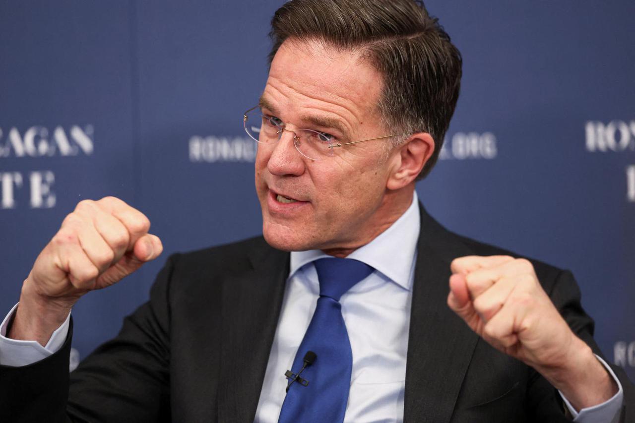 NATO's Secretary General Rutte speaks at the Ronald Reagan Presidential Foundation and Institute