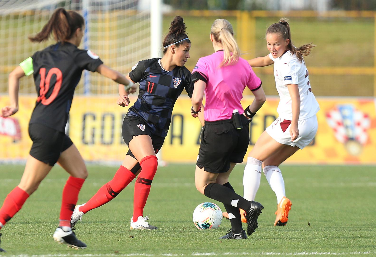 18.09.2020., Zapresic - Kvalifikacijska utakmica za zensko nogometno EP, Hrvatska - Svicarska. Photo: Marko Prpic/PIXSELL
