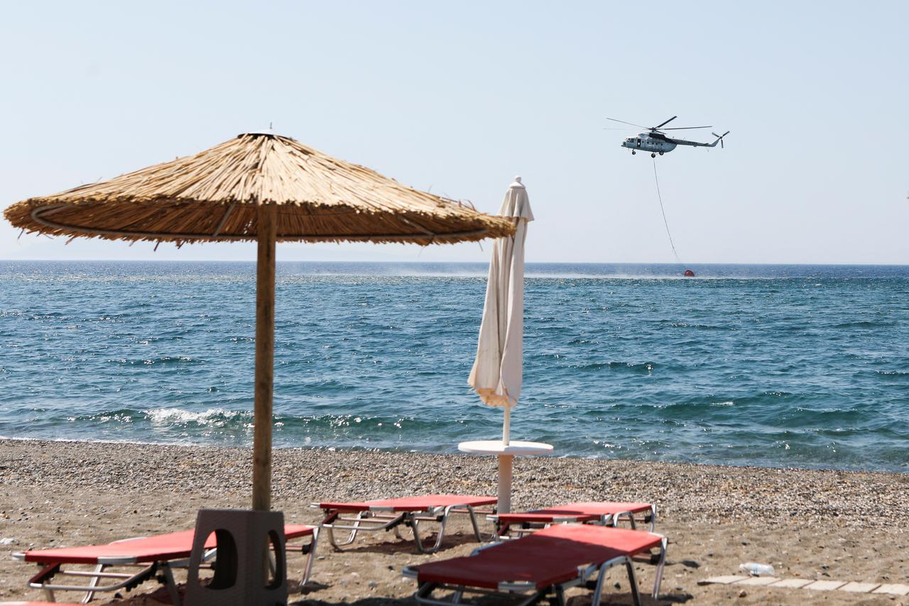 Wildfire on the island of Lesbos
