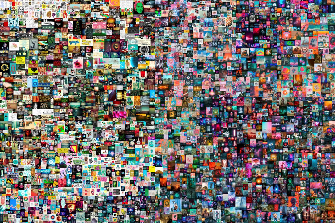 FILE PHOTO: "EVERYDAYS: THE FIRST 5000 DAYS" is a collage, by a digital artist BEEPLE