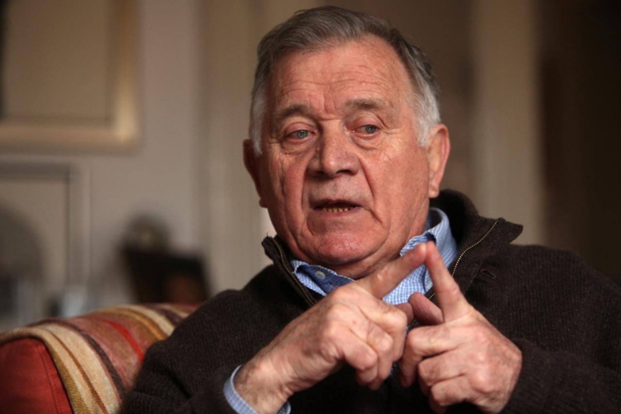'31.03.2010., Zagreb - Antun Vrdoljak, hrvatski glumac, redatelj i producent, bivsi potpredsjednik Republike Hrvatske, danas pocasni potpredsjednik Hrvatskog olimpijskog odbora i clan Medjunarodnog ol