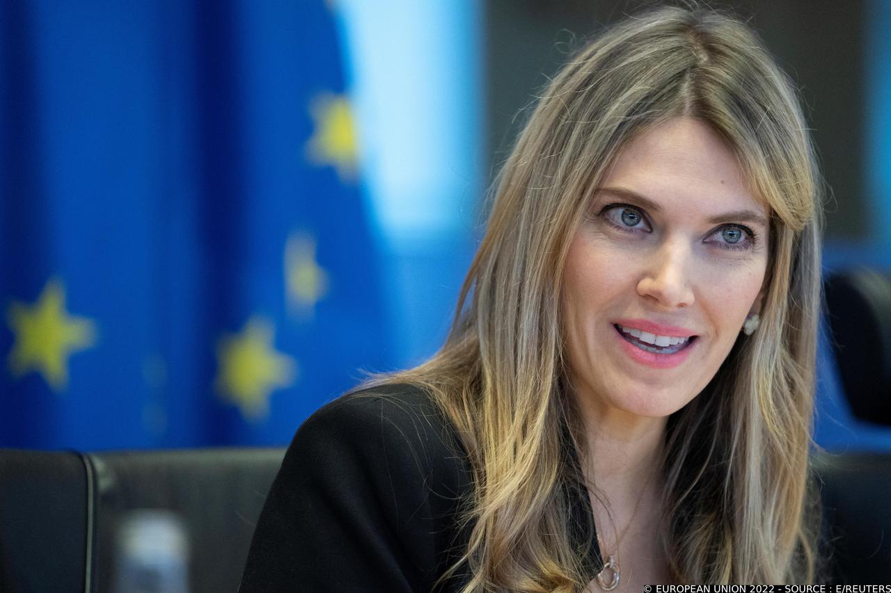 European Parliament vice president, Greek socialist Eva Kaili, is seen at the European Parliament in Brussels