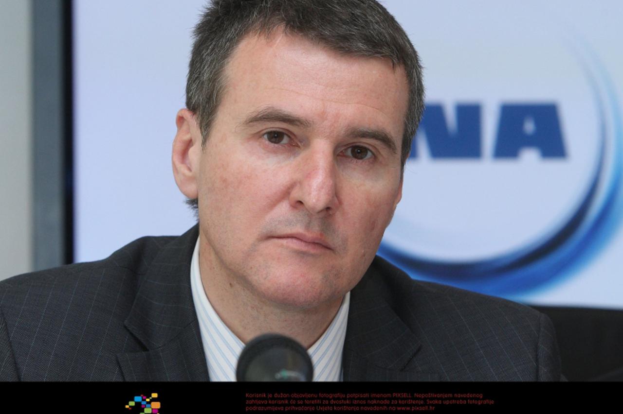 \'18.05.2010., INA, Zagreb - Press konferencija nakon zavrsetka glavne skupstine dionicara Ine. Bojan Milkovic, glavni izvrsni direktor Ine.  Photo: Davor Puklavec/PIXSELL\'