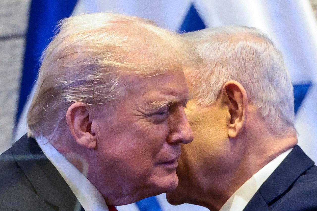 FILE PHOTO: U.S. President Trump addresses the Knesset, in Jerusalem