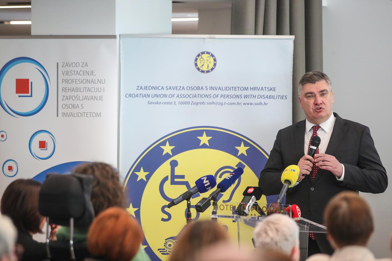 Zagreb: Predsjednik Milanović sudjelovao na 28. hrvatskom simpoziju osoba s invaliditetom