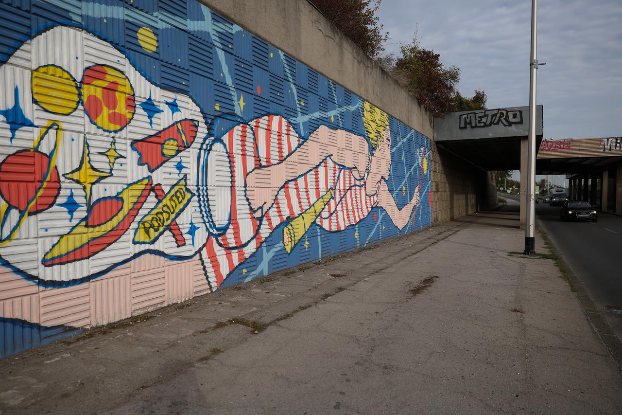 Mural pod naslovom "Gdje je nestao Pluton"