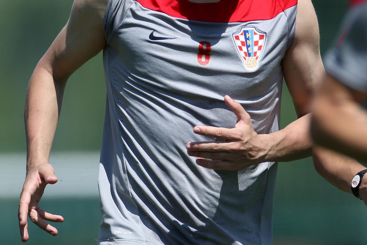 27.05.2014., Austrija, Bad Tatzmannsdorf - Jutarnji trening hrvatske nogometne reprezentacije uoci Svjetskog prvenstva 2014 u Brazilu. Ognjen Vukojevic. Photo: Igor Kralj/PIXSELL