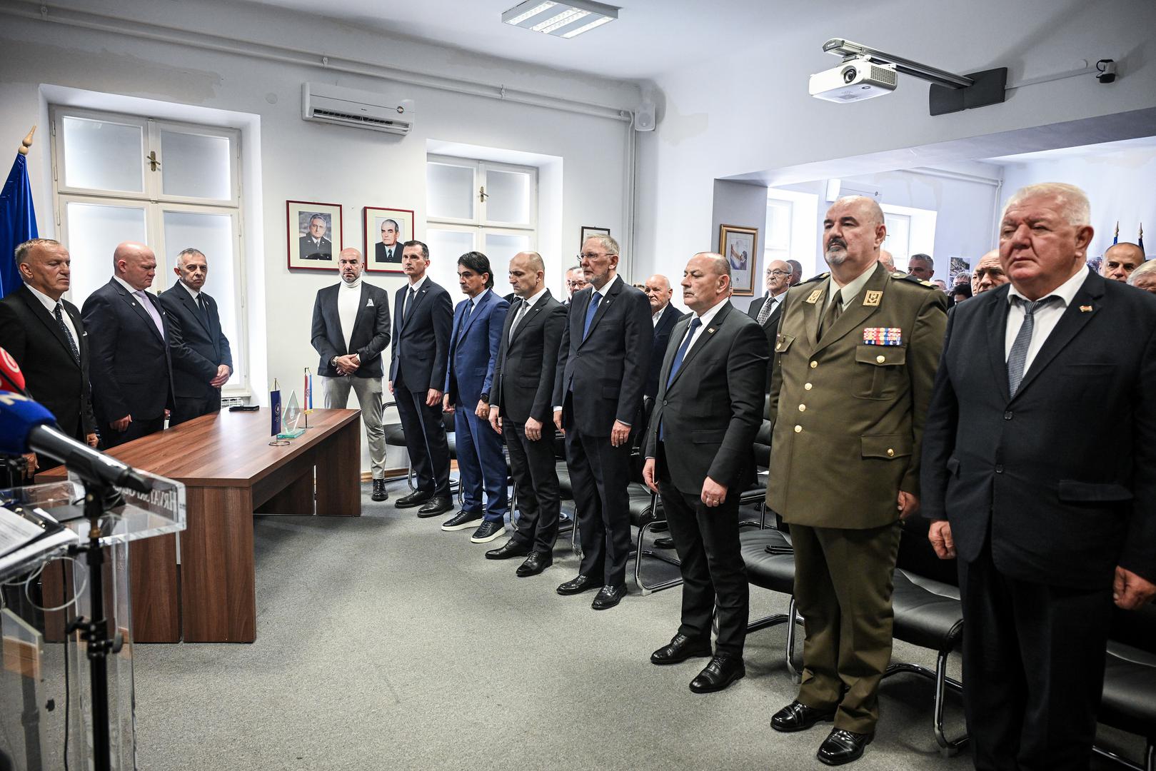 07.11.2024., Zagreb - Svecanost obiljezavanja 7. studenoga - Dana Hrvatskog generalskog zbora. Josip Djakic, Tomo Medved, Davor Bozinovic, Ivan Anusic, Zlatko Dalic, Dragan Primorac, Ivica Tucak Photo: Josip Regovic/PIXSELL