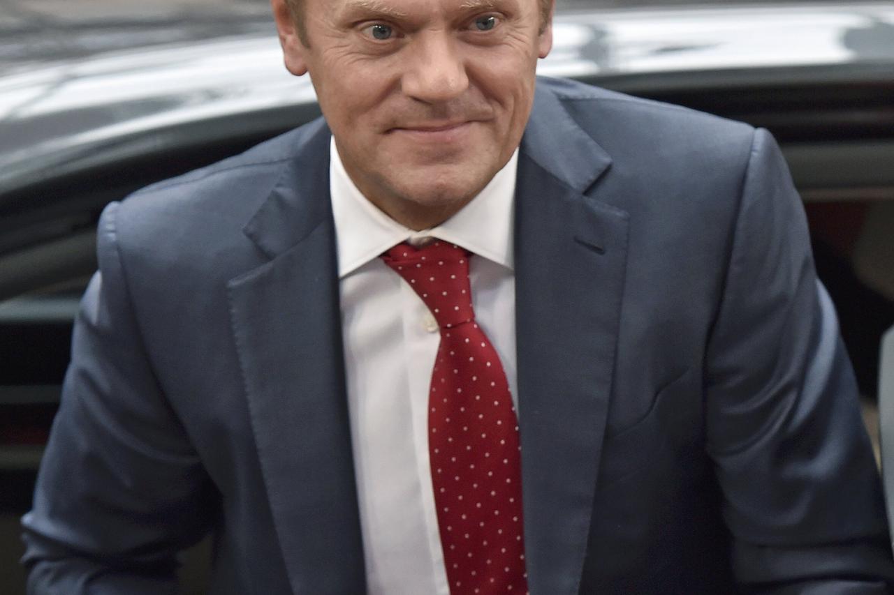 European Council President Donald Tusk arrives at a European Union leaders extraordinary summit on the migrant crisis, in Brussels, Belgium September 23, 2015. European Union leaders meet for an extraordinary summit dedicated to tackling the arrival of hu