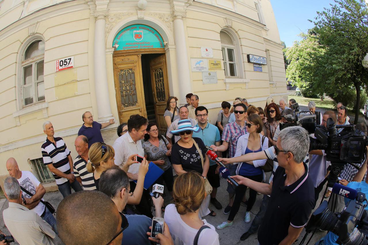 prosvjed bivših radnika Elektronike