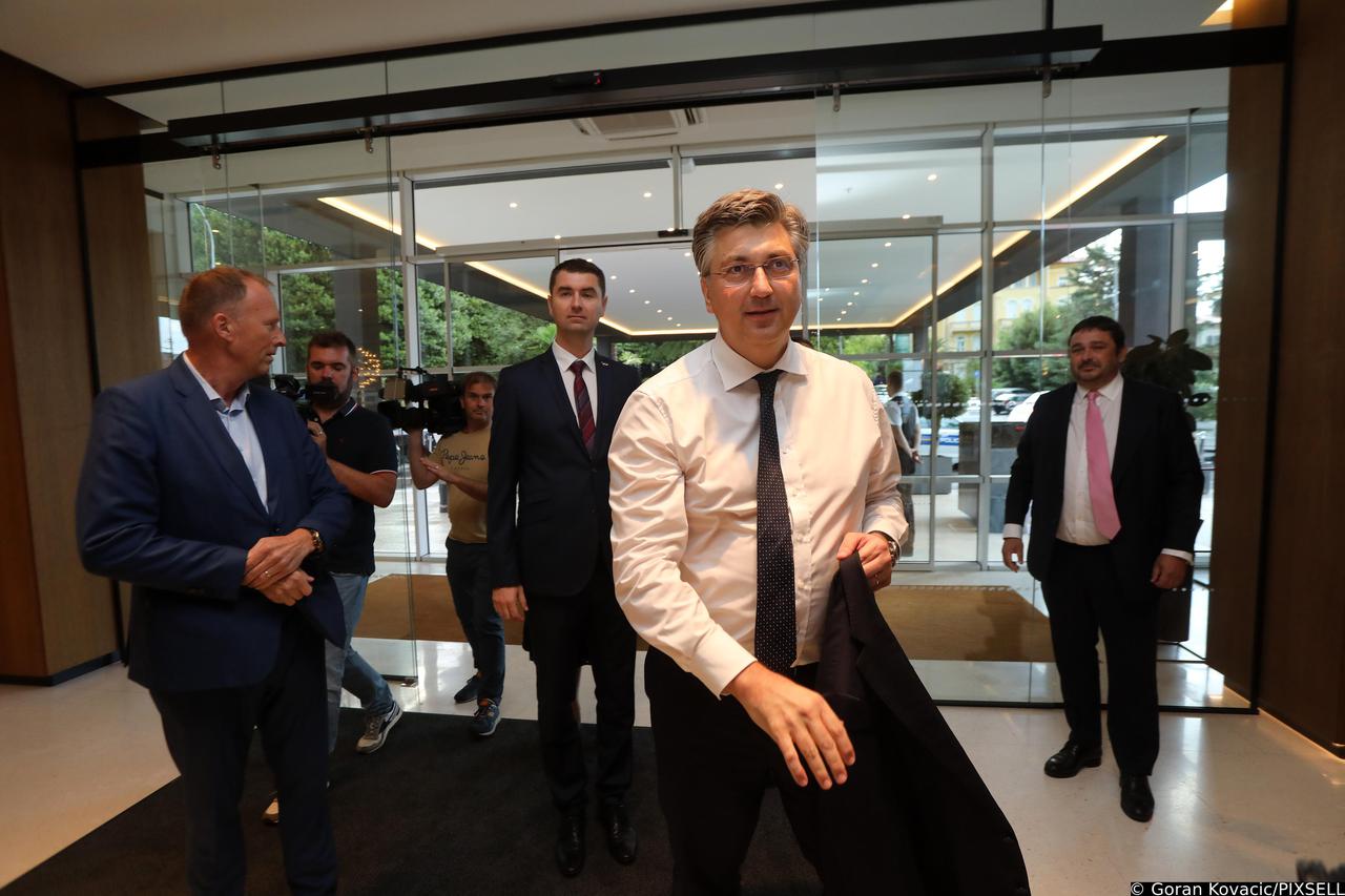 Opatija: Plenković i ministar Filipović sastali se s vlasnicima Lurssen Grupe u hotelu Ambasador