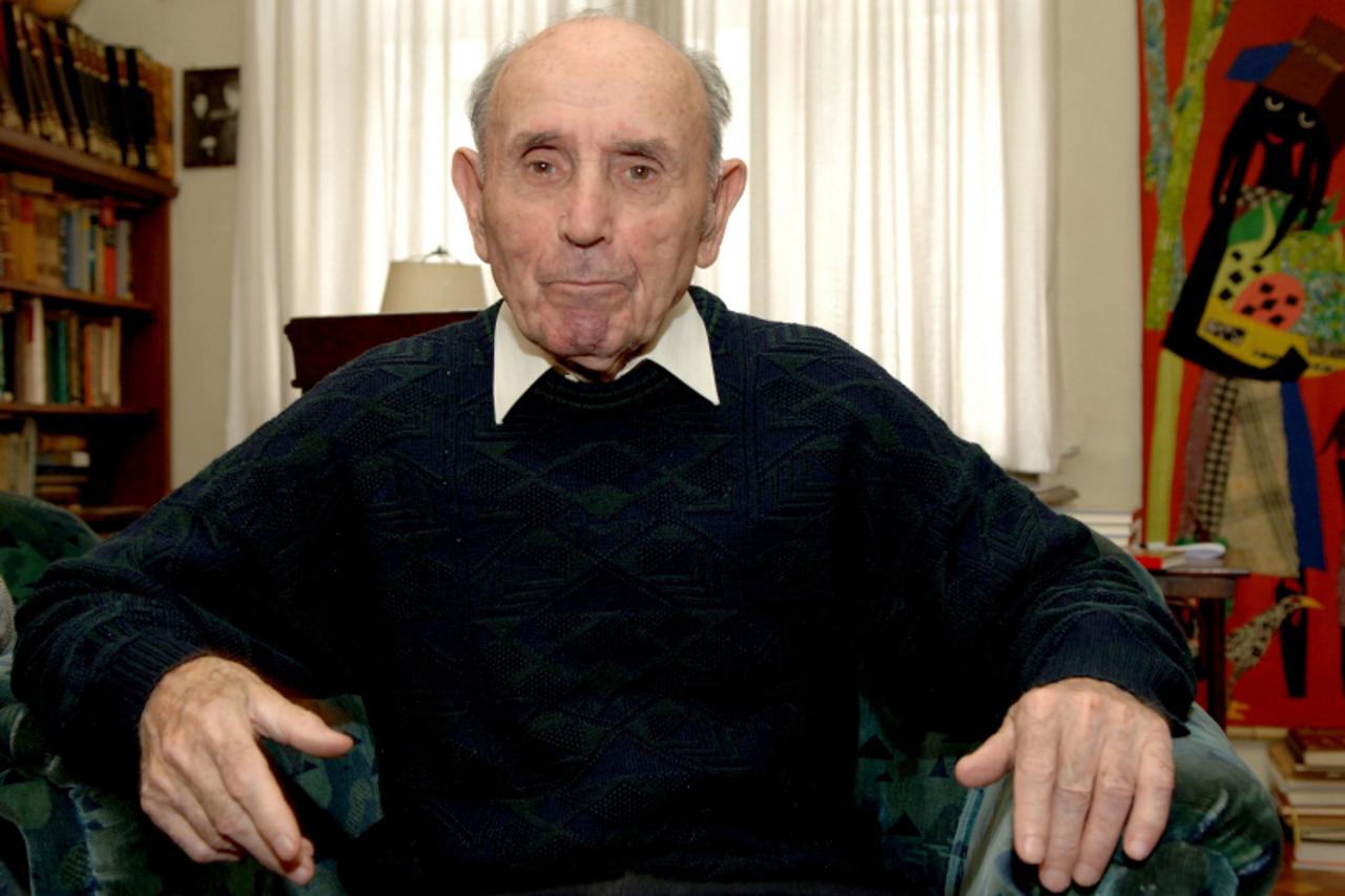 'kultura...zgb.10.03..2007. joza horvat slavi 92. rodjendanr snimio:boris scitar'