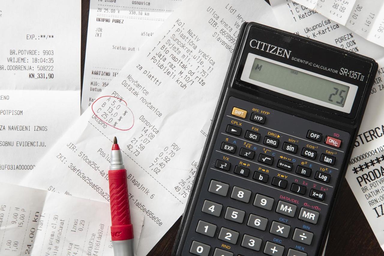 Zagreb: Porez iskazan na printanom računu