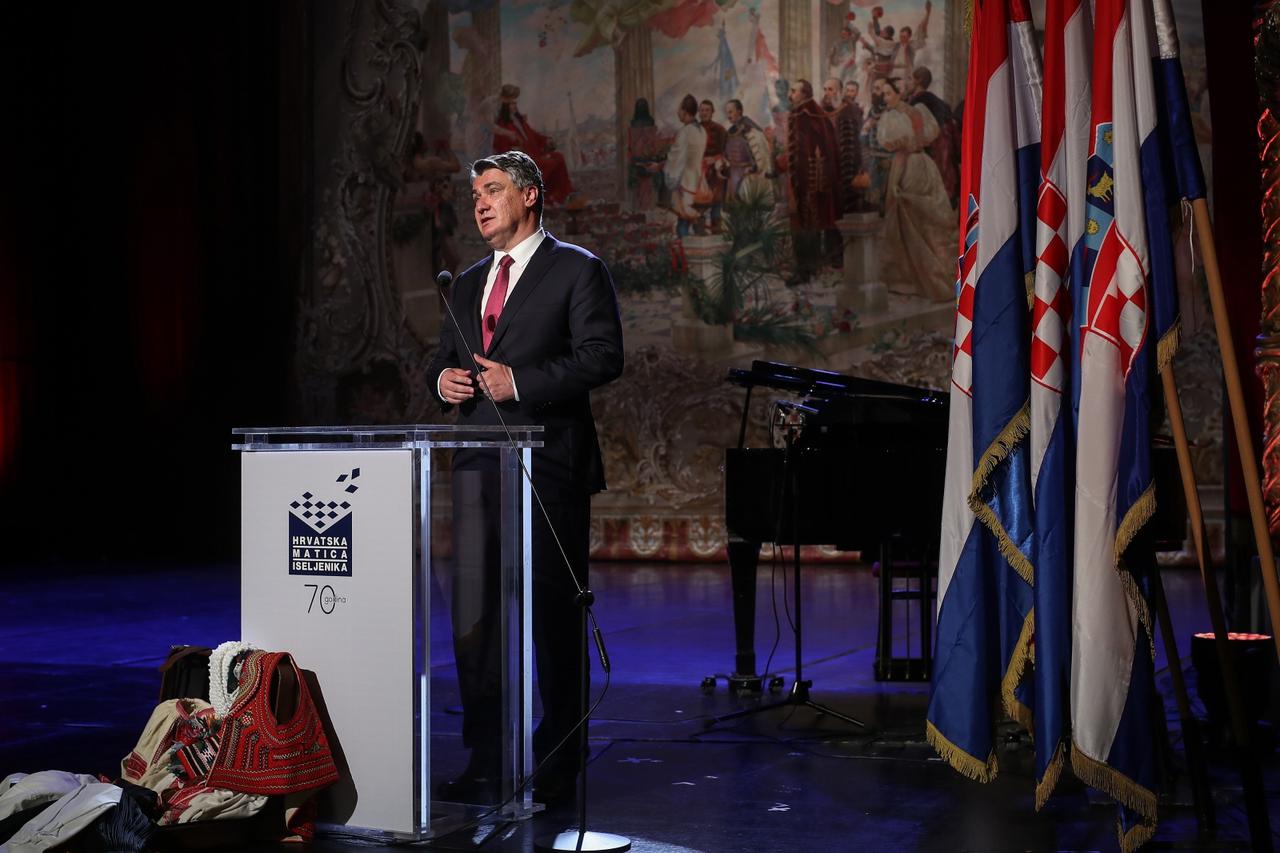 Zagreb: Svečano obilježavanje 70. obljetnice Hrvatske matice iseljenika u HNK