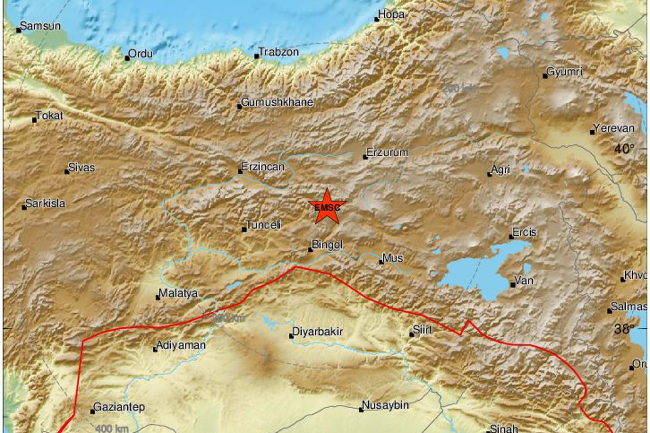 Potres od 5.9 stupnja pogodio istok Turske