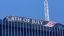 Symbolic Message Appears Atop Croatia's Tallest Building