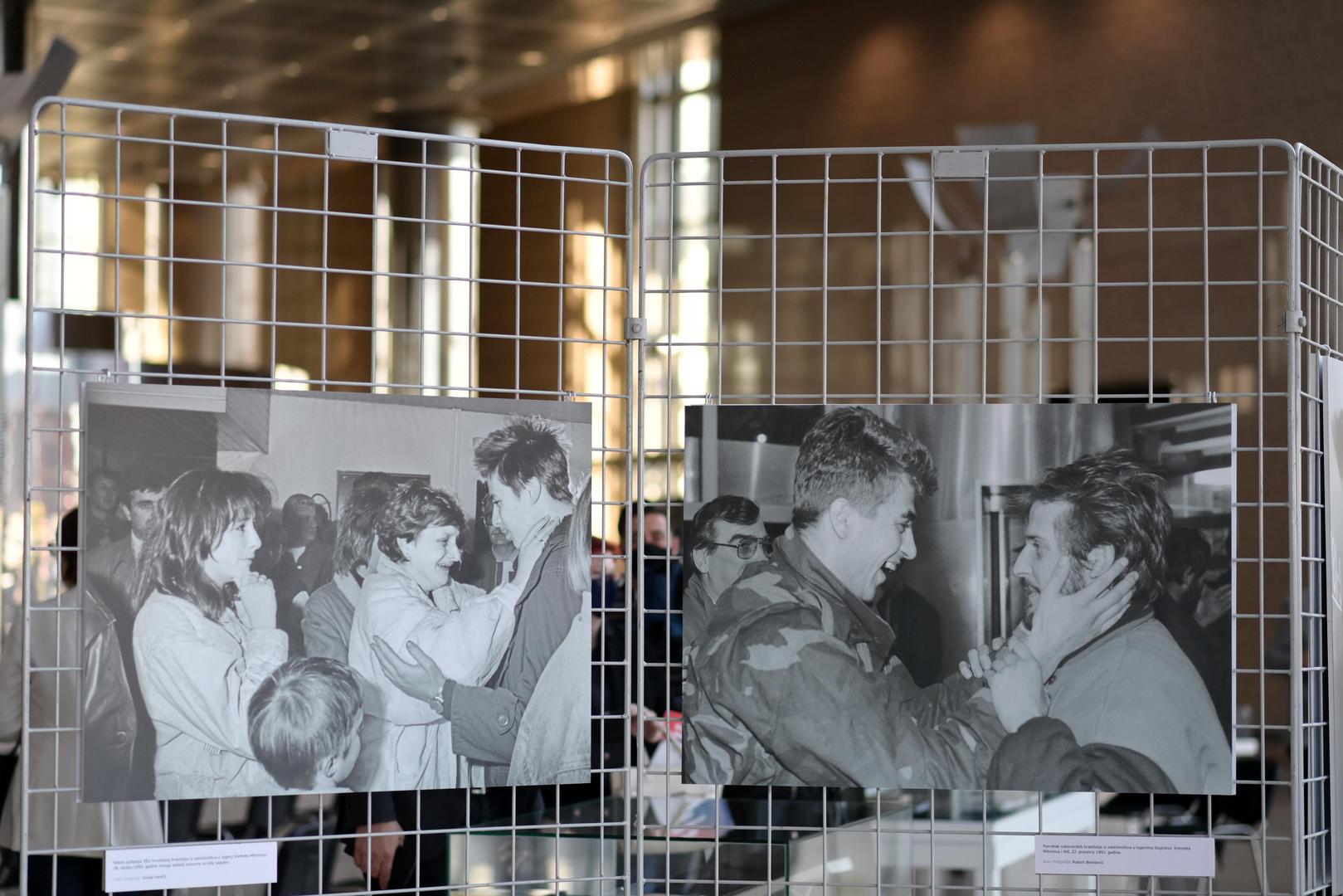 04.11.2021.,Zagreb - U Nacionalnoj i sveucilisnoj knjiznici otvorena je  izlozba "Sloboda se njegovim imenom zove", u povodu 30. obljetnice stradanja Vukovara. NSK izlozbu priredjuje u suradnji s Vecernjim listom, Gradskom knjiznicom Vukovar i udrugom za promicanje kulture povijesti Kliofest.