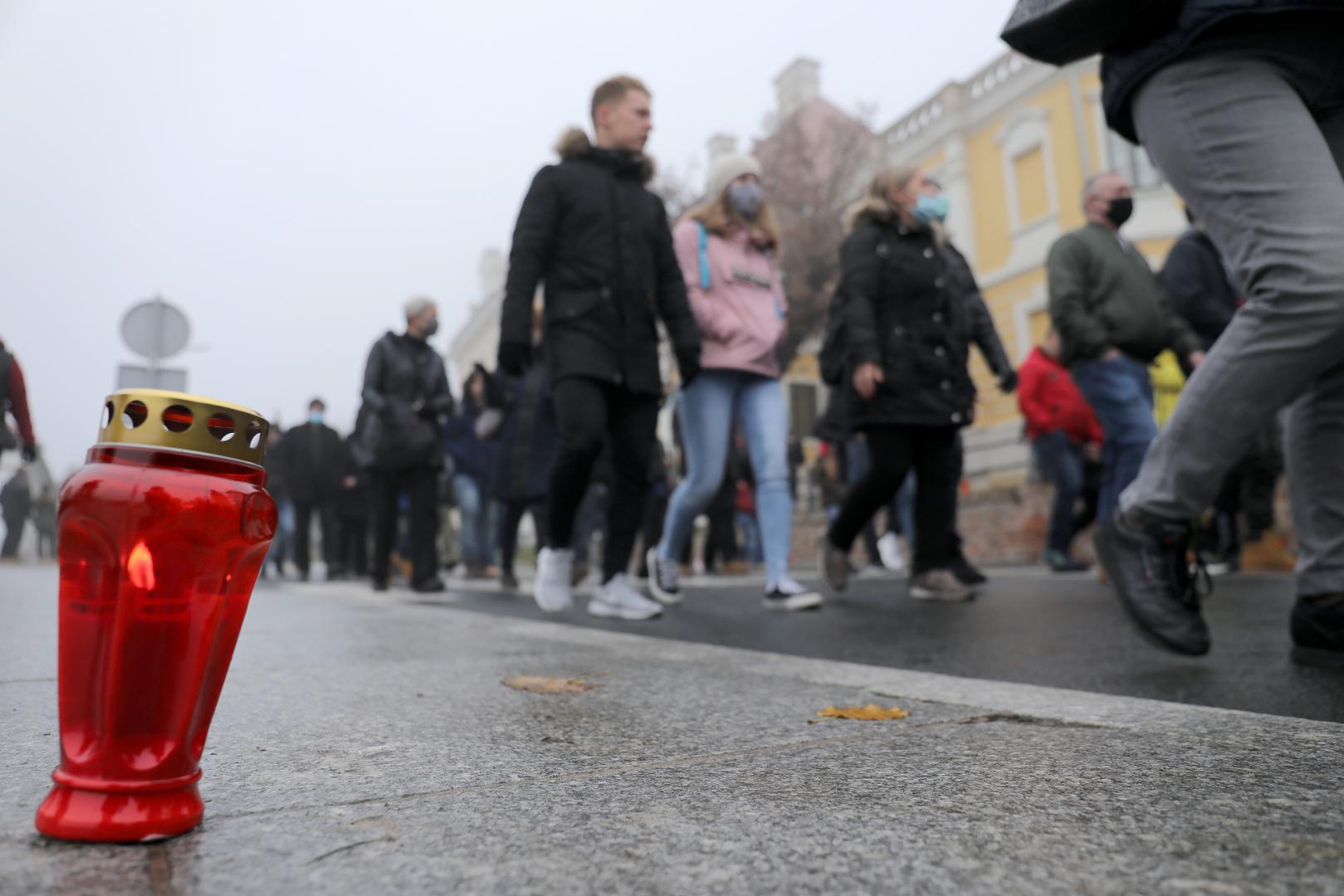 18.11.2019., Vukovar - Dan sjecanja na zrtvu Vukovara i Skabrnje 1991.-2020. Krenula Kolona sjecanja u posebnim okolnostima zbog epidemije koronavirusa. Photo: Emica Elvedji/PIXSELL