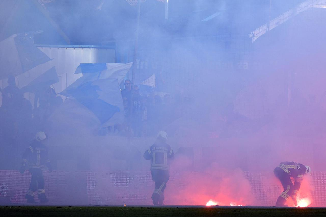 Slaven Belupo i Rijeka sastali se u prvoj utakmici finala Hrvatskog nogometnog kupa