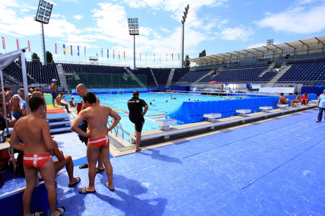 \'27.08.2010.Zagreb, Hrvatska -  Sportsko rekreacijski centar Mladost, obnovljeni bazen i trening Hrvatske vaterpolo reprezentacije.Photo: Marko Prpic/PIXSELL\'
