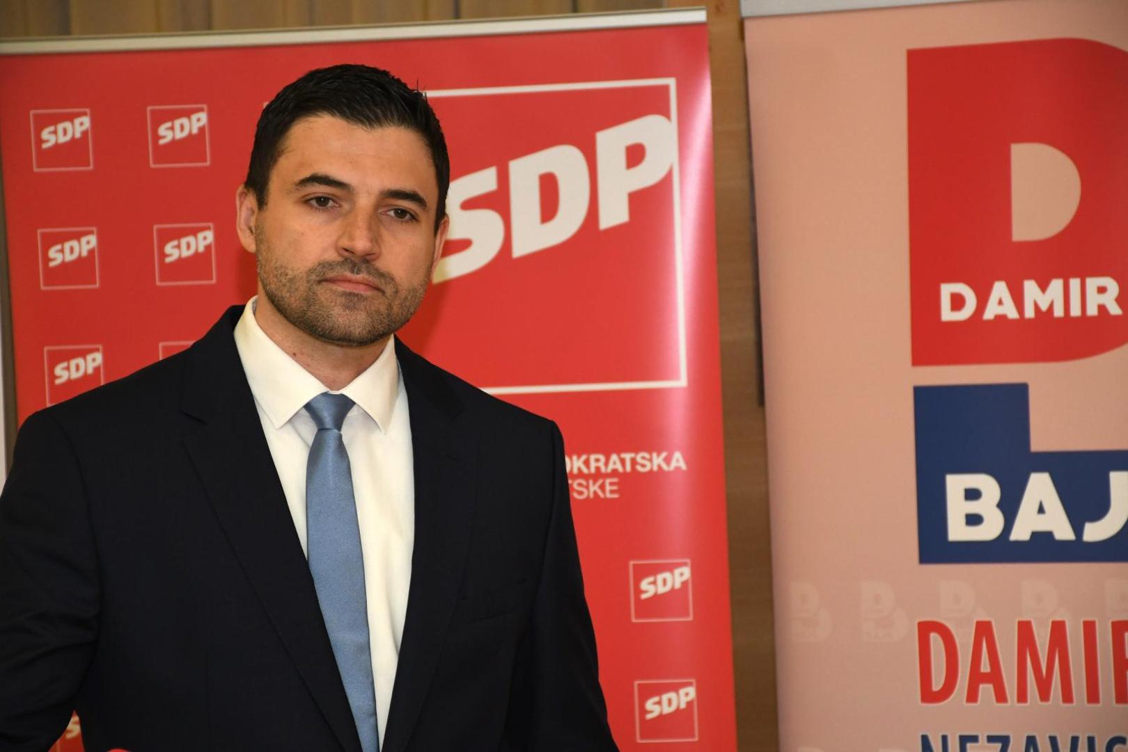 16.05.2020., Bjelovar - Potpisana suradnja izmedju "Restart" koalicije i Nezavisne liste Damira Bajsa na predstojecim parlamentarnim izborima. Predsjednik SDP-a Davor Bernardic Photo: Damir Spehar/PIXSELL