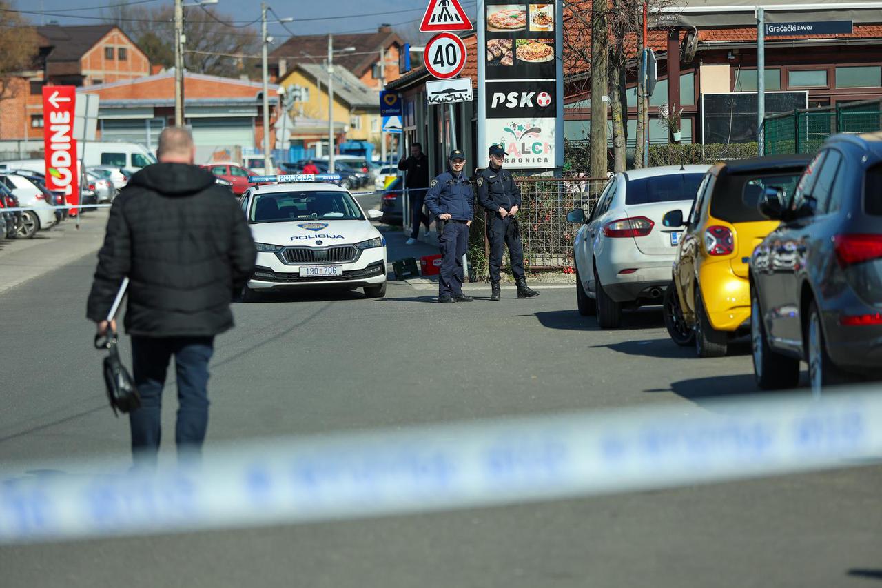 Zagreb: Policijski očevid u Dubravi gdje je jutros došlo do pucnjave