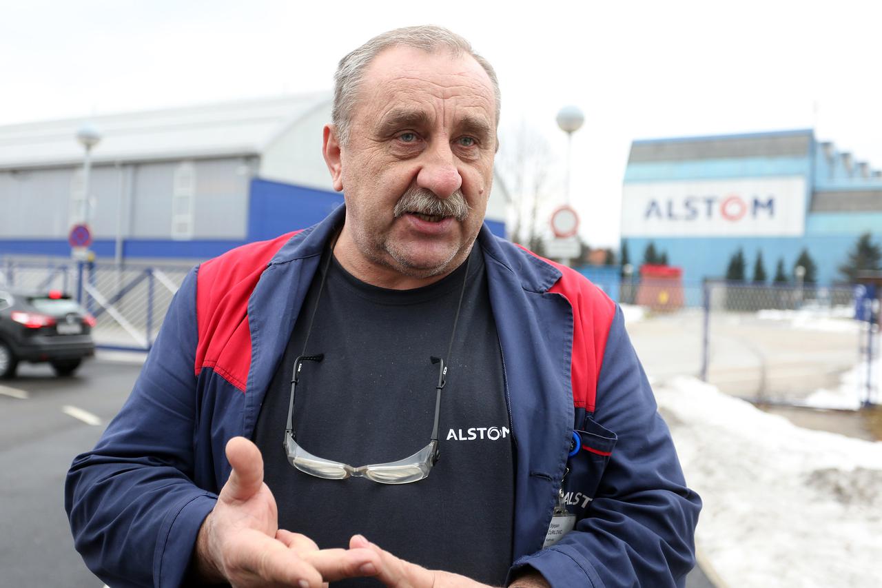 15.01.2016., Karlovac - Tvrtka General Electrics u cijem vlasnistvu je tvrtka Alstom Karlovac najavila je otkaze za 229 radnika u Karlovcu. Stjepan Curilovic sindikalni povjerenik u tvrtki Alstom. Photo: Kristina Stedul Fabac/PIXSELL