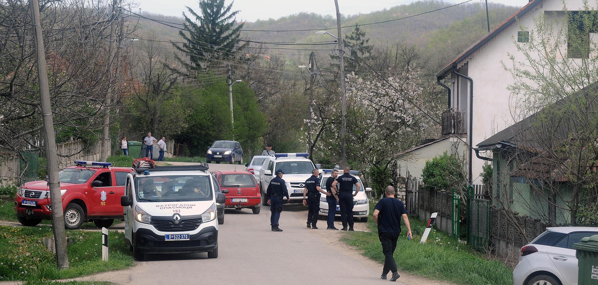 06, April, 2024, Bor - The search for the body of the murdered two-year-old Danka Ilic from Bor continues by checking several locations in the Bor area, and the police in the village of Zlot brought one of the suspects into the yard of the family of Dejan Dragijevic, one of the suspects for the murder of the child. Photo: M.M./ATAImages06, april, 2024, Bor - Potraga za telom ubijene dvogodisnje Danke Ilic iz Bora nastavlja se proverom vise lokacija u borskom kraju, a policija je u selu Zlot uvela jednog od osumnjicenih u dvoriste porodice Dejana Dragijevica, jednog od osumnjicenih za ubistvo deteta. Photo: M.M./ATAImages Photo: M.M./ATA images/PIXSELL