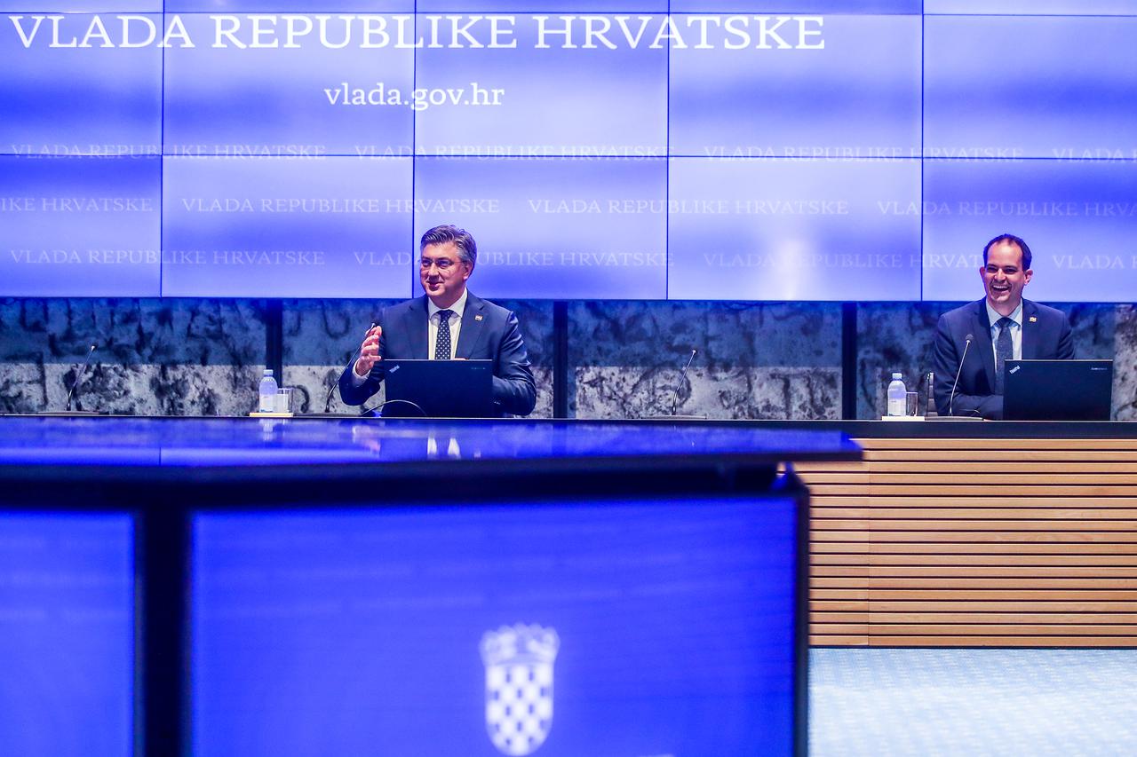 Zagreb: Premijer Plenković i ministar Malenica predstavili prijedlog Zakona o izbornim jedinicama