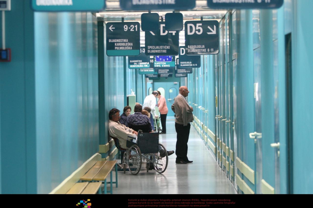 '11.11.2008., Zagreb - Ilustracija na temu guzvi u bolnicama i dugog cekanja na pretrage. Klinicka bolnica Dubrava. Photo: Davor Puklavec/24sata'