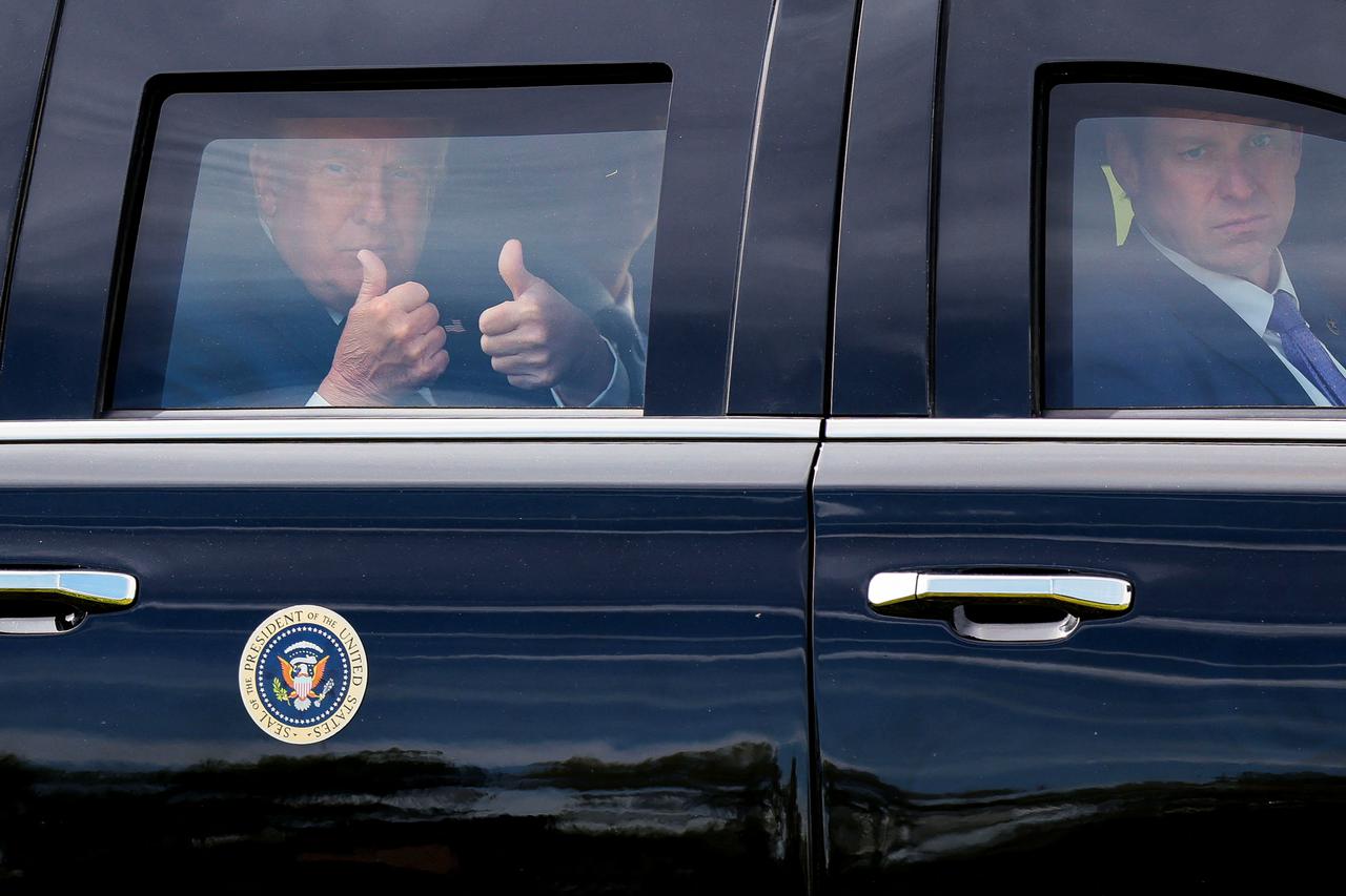 U.S. President Trump visits Suffern, New York