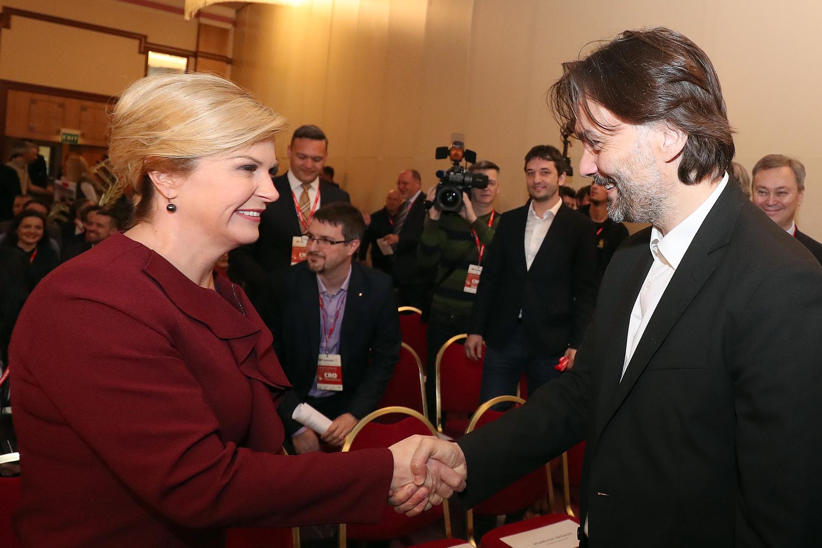Predsjednica Kolinda Grabar-Kitarović i glavni urednik Večernjeg lista Dražen Klarić