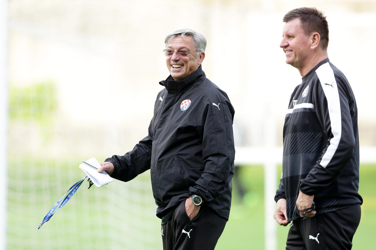 25.07.2016., Zagreb - Na nogometnom terenu Hitrec Kacijan GNK Dinamo odradio je trening uoci utakmice s FC Dinamo Tbilisi. Zlatko Kranjcar, Marijan Vlak.  Photo: Luka Stanzl/PIXSELL