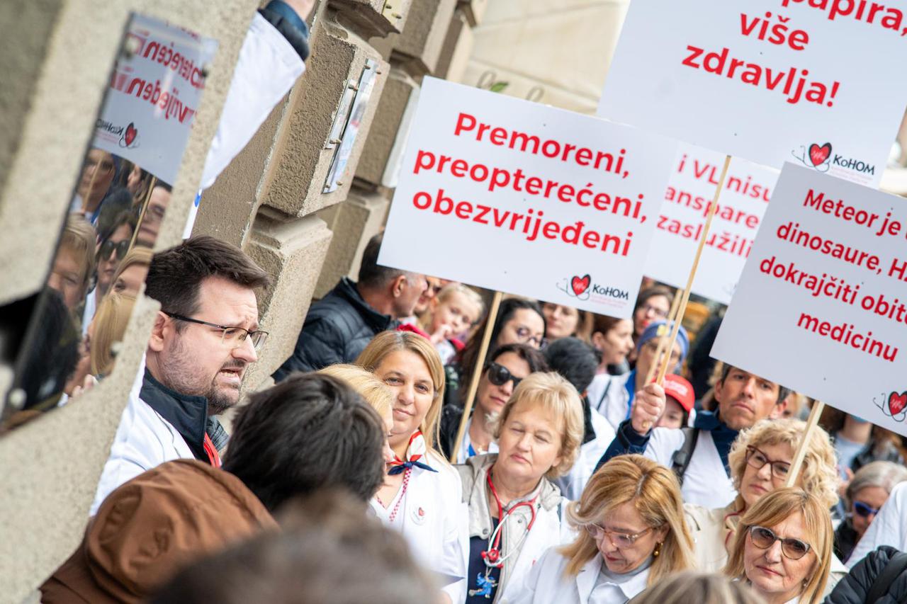 Zagreb:  Prosvjed KoHom, Koordinacija hrvatske obiteljske medicine