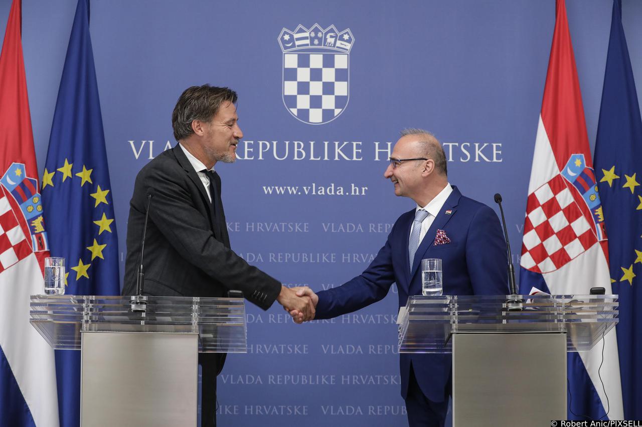 Gordan Grlić Radman i Ulrik Vestergaard Knudsen obratili se medijima nakon sastanka