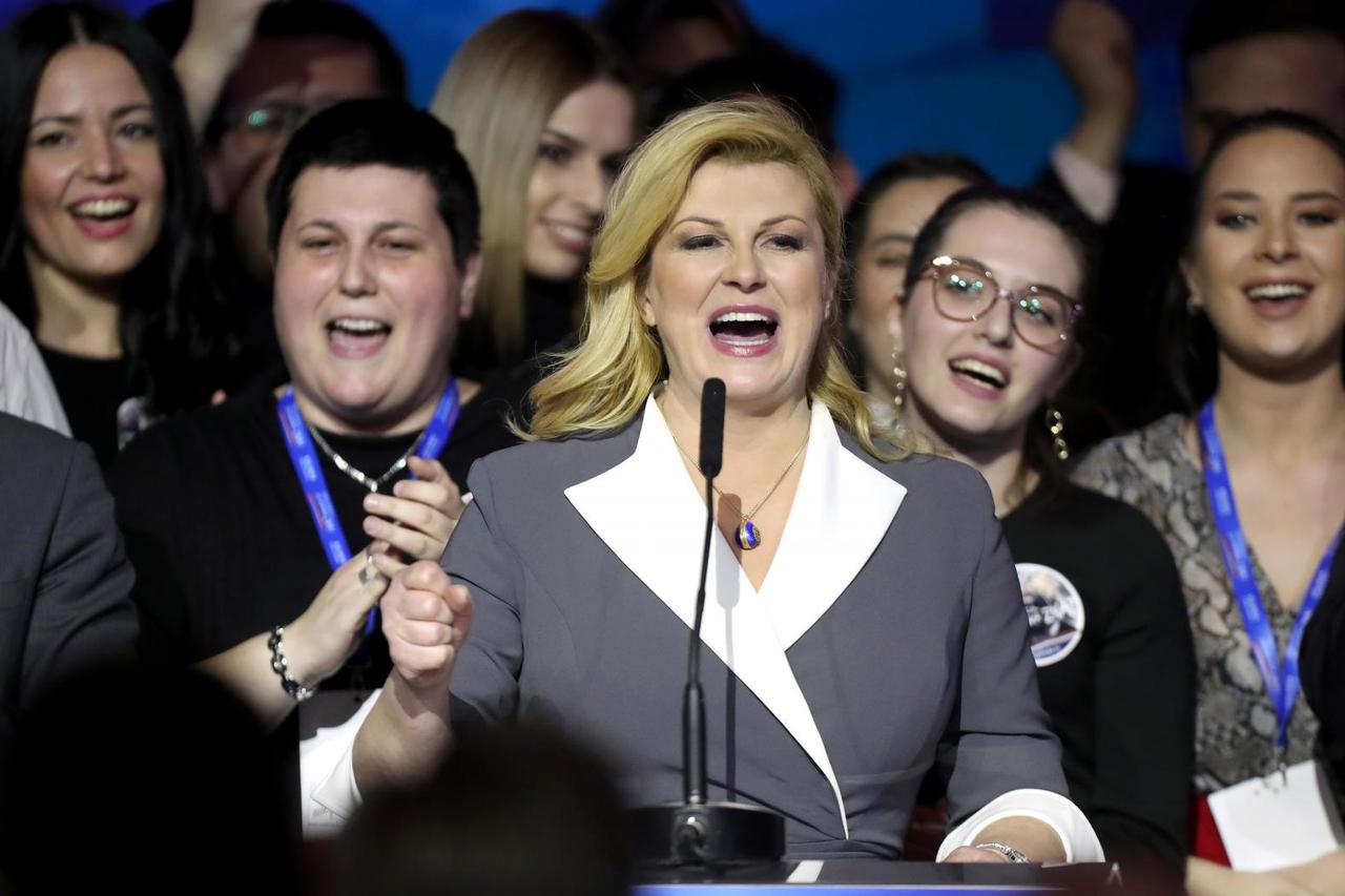 Kolinda Grabar-Kitarović obratila se nakon objave prvih neslužbenih rezultata