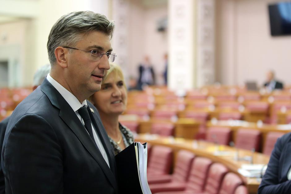 Izlaganje premijera Andreja Plenkovića u Saboru