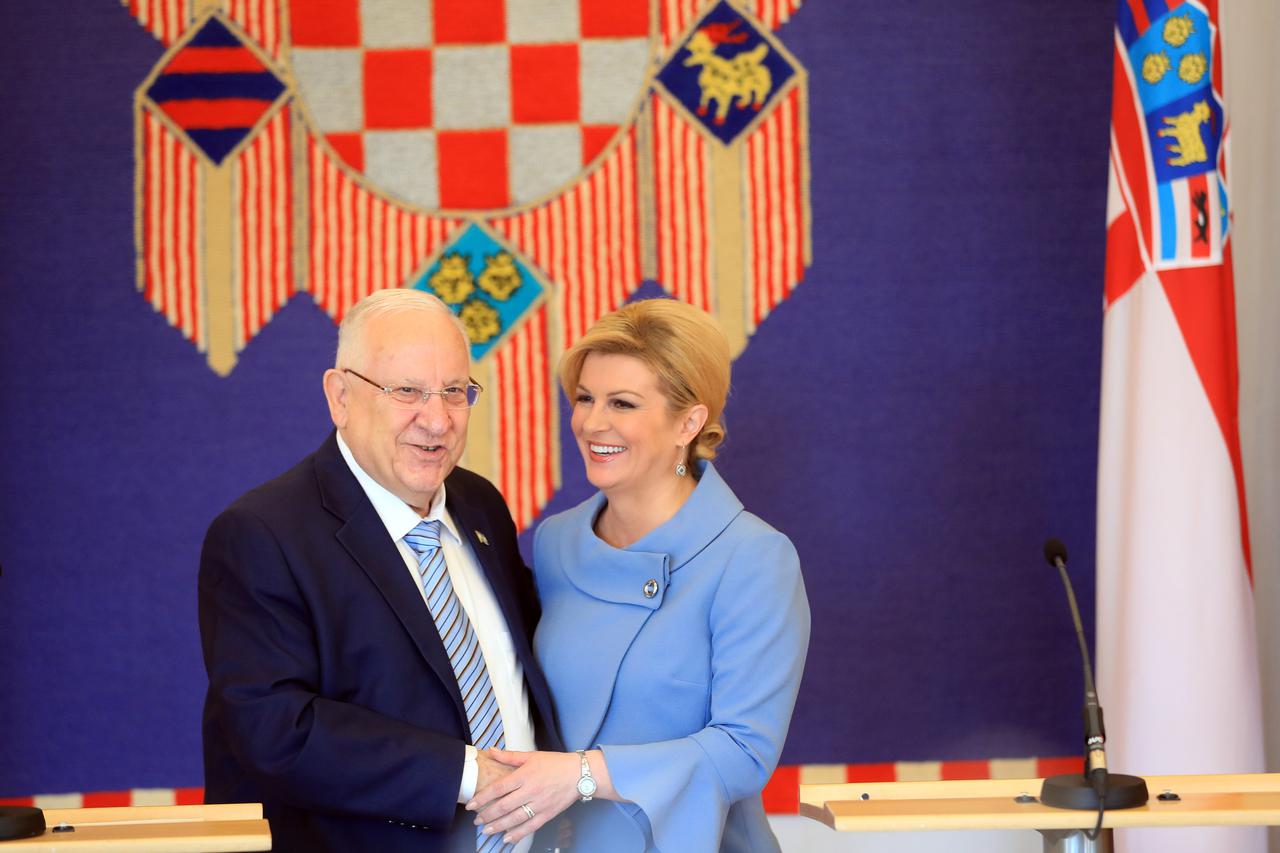 Zagreb: Kolinda Graba-Kitarović i Reuven Rivlin dali izjave nakon sastanka