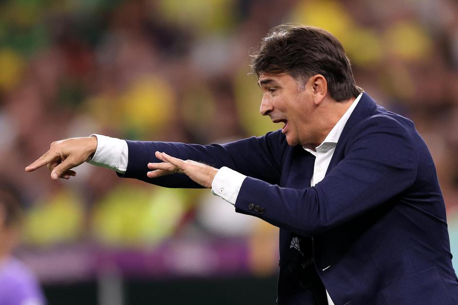 KATAR 2022 - Gestikulacije  Zlatka Dalića za vrijeme utakmice Hrvatrska - Brazil 