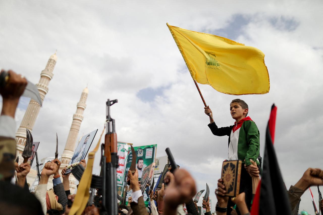 Protest in solidarity with Palestinians, in Sanaa