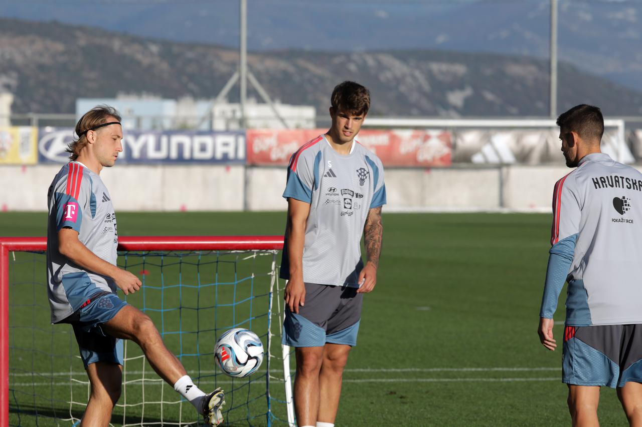 Rijeka: Trening hrvatske nogometne reprezentacije